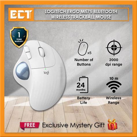 Logitech ERGO M575 Bluetooth Wireless Trackball Mouse