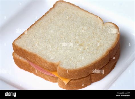 Processed cheese and Bologna sandwich Stock Photo: 3932958 - Alamy