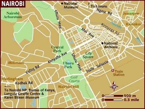 Map of Nairobi