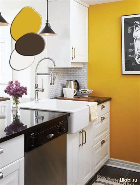 Yellow Accent Kitchens Ideas Pin by Галя Баршадская on Kitchen ideas | Yellow kitchen walls ...