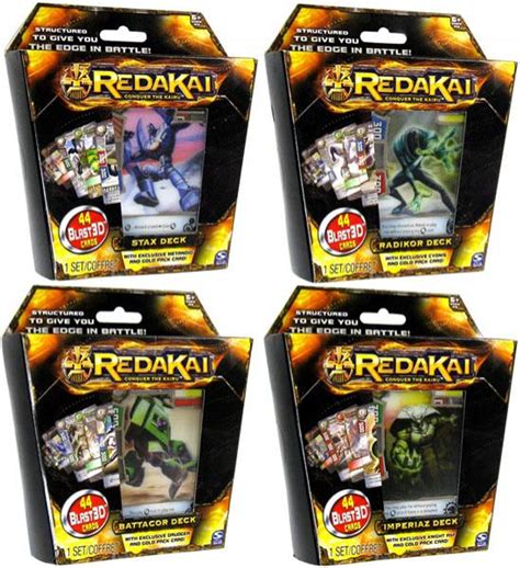 Redakai Conquer the Kairu Set of 4 Structure Decks Spin Master - ToyWiz