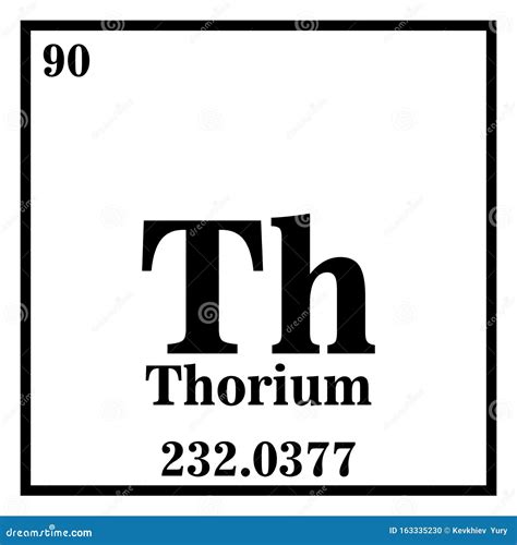 Thorium Periodic Table Of The Elements Vector Illustration Eps 10 | CartoonDealer.com #163335230