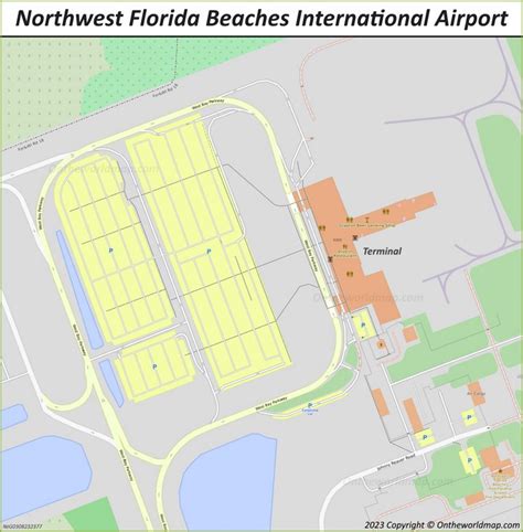 Northwest Florida Beaches International Airport Map - Ontheworldmap.com