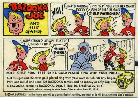 1955 Bazooka Joe comic | Bazooka, Comics, Topps trading cards