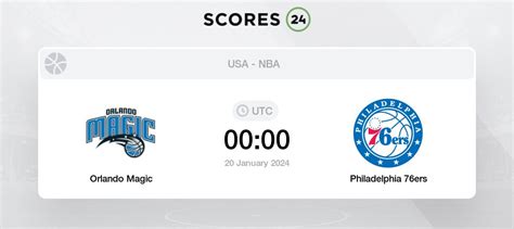 Orlando Magic vs Philadelphia 76ers Live Stream & Results 20/01/2024 00 ...