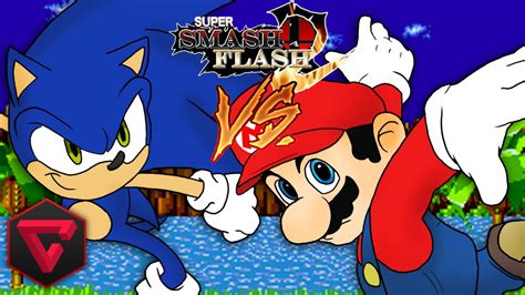 MARIO VS SONIC: SUPER SMASH FLASH 2 - YouTube