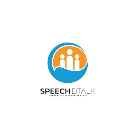 speech talk logo template design vector illustration 18887434 Vector ...