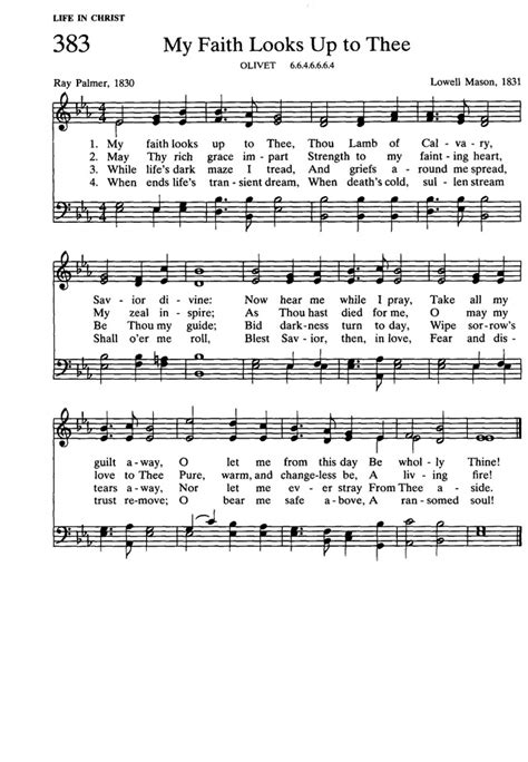 Presbyterian Hymnal: hymns, psalms, and spiritual songs 383. My faith ...