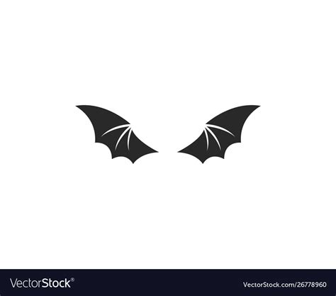 Bat wing logo Royalty Free Vector Image - VectorStock