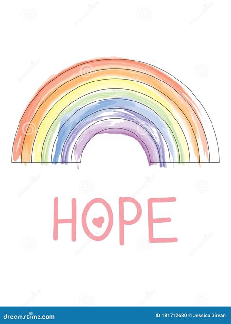 Hope Rainbow Symbol Stock Photo | CartoonDealer.com #175804824