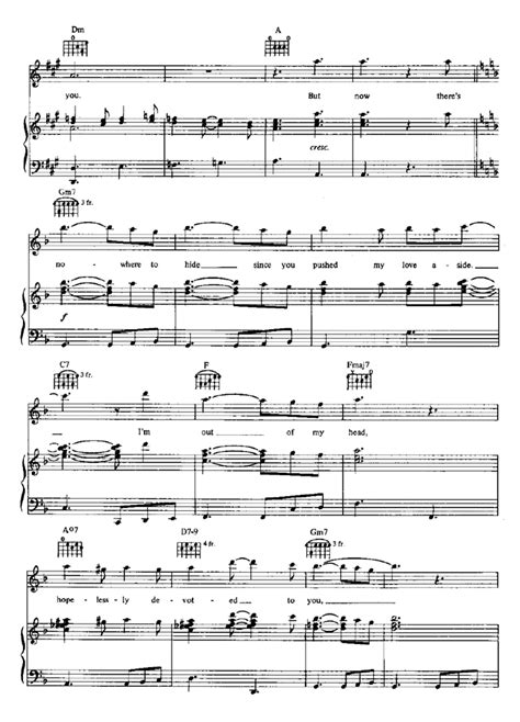 HOPELESSLY DEVOTED TO YOU Piano Sheet music | Easy Sheet Music