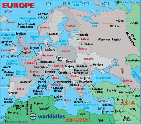 Europe Political Map, Political Map of Europe - Worldatlas.com