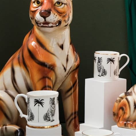 Tiger Fine Bone China Mug | Abi Overland Jersey | Wolf & Badger