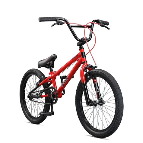 Mongoose Legion LXS Boy's Freestyle BMX Bike, 20-Inch Wheels, Red