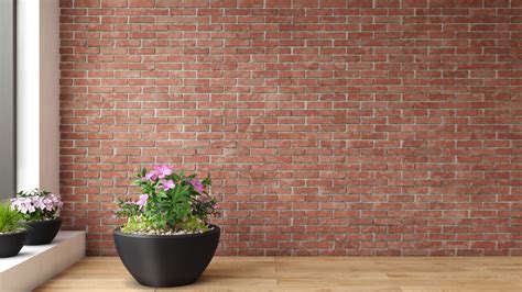 Brick Room with Plants - Video Meeting Backgrounds