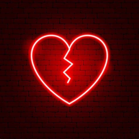 Broken Heart Neon Wallpapers - Top Free Broken Heart Neon Backgrounds - WallpaperAccess