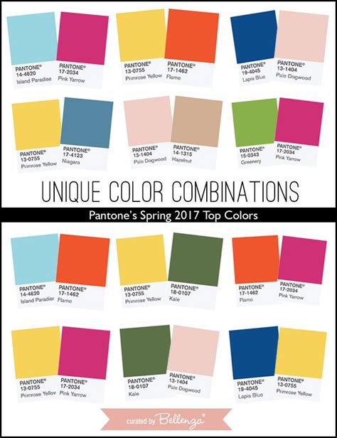 Unique Wedding Color Combinations Using Pantone’s Spring 2017 Top ...