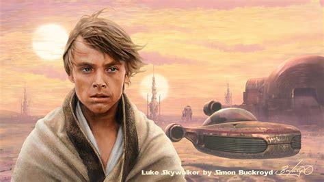 Luke Skywalker on Tatooine by Simon Buckroyd by Binoched on DeviantArt