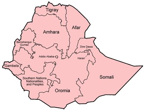 Verwaltungsgliederung Äthiopiens