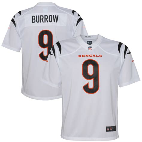 Youth Nike Joe Burrow White Cincinnati Bengals Game Jersey