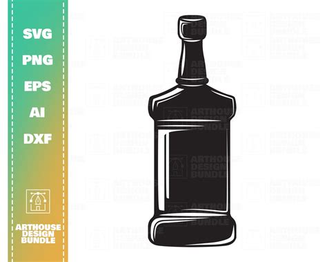 Whisky Bottle SVG Alcohol Bottle Svg Liquor Bottle Clipart - Etsy