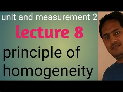 Principle of homogeneity by prem sir class 11 physics - YouTube