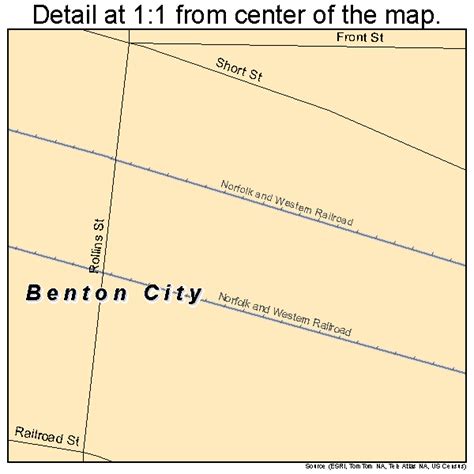 Benton City Missouri Street Map 2904834