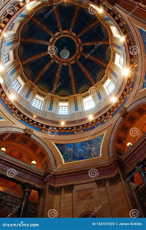 The Dome of the Minnesota State Capitol, St Paul Stock Image - Image of ...