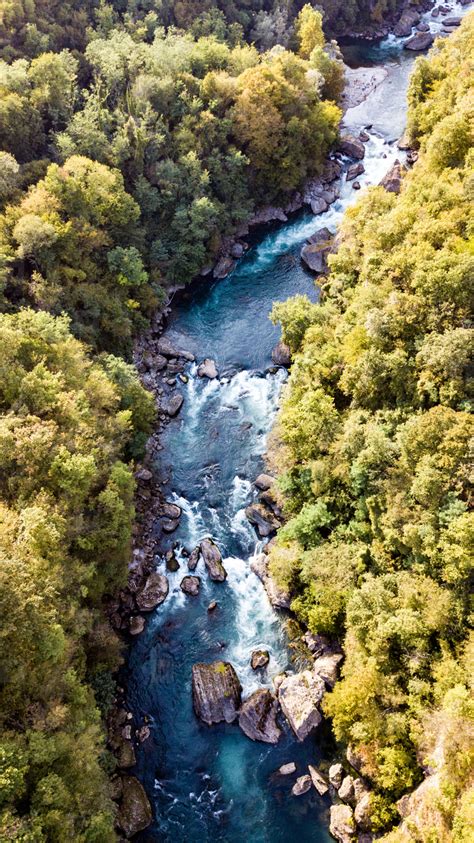 Aerial View of Waterfall stock photo (131052) - YouWorkForThem