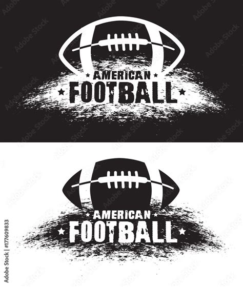 American football. Vector emblems, print for t-shirt. Vector american ...