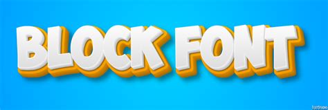 Block Font Text Effect and Logo Design Font