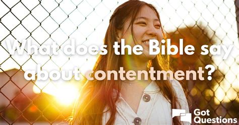 What does the Bible say about contentment? | GotQuestions.org