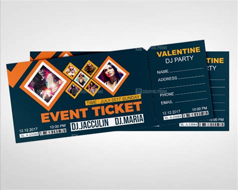 Event Ticket Design - Graphic Prime | Graphic Design Templates