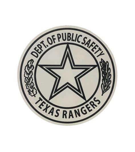 Texas Ranger Badge Sticker – Texas DPSOA Online Store