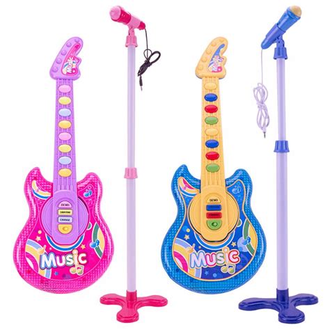 1Set Kids Guitar with Microphone Electric Toy for Kids Gilrs Boys ...