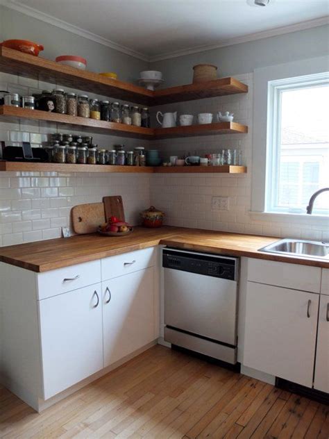 Before & After: Mousy Kitchen gets an IKEA Makeover | Open shelves ...