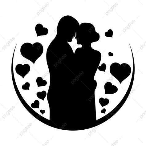 Wedding Couple Kissing Silhouette Transparent Background, Wedding Couple Vector, Wedding, Couple ...