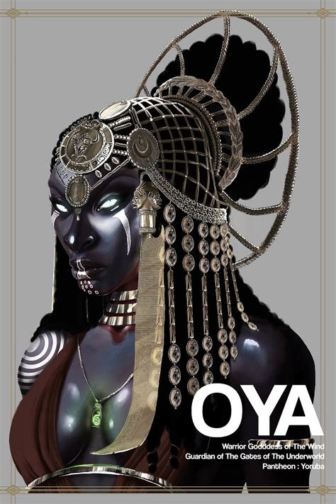 ArtStation - Oya Fierce Warrior Goddess of the Wind, Christopher Pompey | African goddess ...