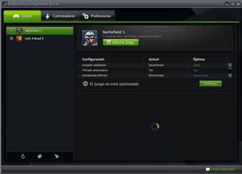 Nvidia GeForce Experience ya disponible