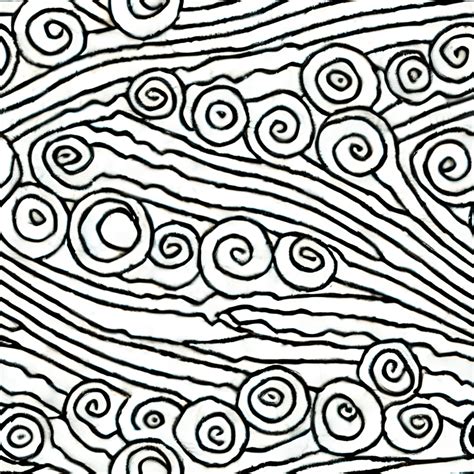 Coloring Page Black and White Zen Garden Pattern · Creative Fabrica