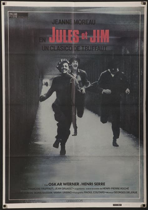 Jules & Jim Movie Poster 1982 RI 1 Sheet (27x41)