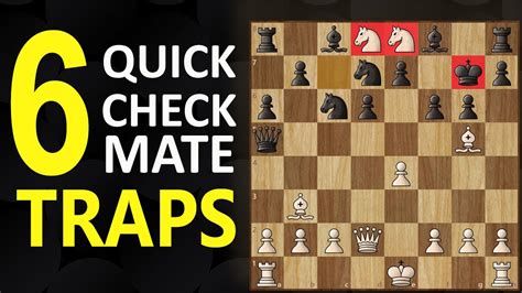 6 Checkmate Traps | Chess Opening Tricks to Win Fast | Short Games, Moves, Tactics & Ideas ...