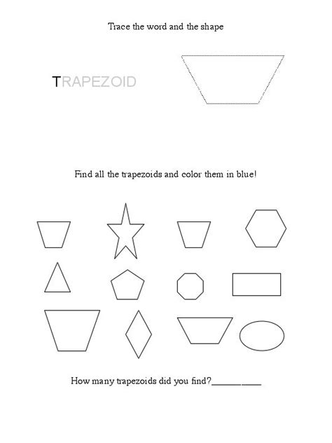 Free Trapezoid Worksheet