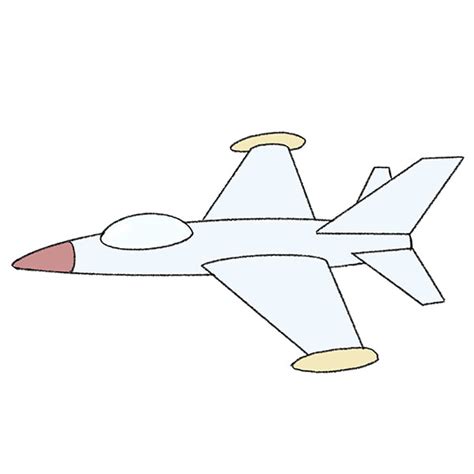 How to Draw a Jet - Easy Drawing Tutorial For Kids