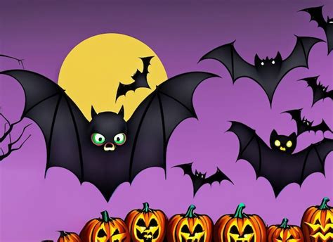 Premium AI Image | Halloween bat and animals