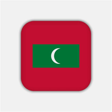 Maldives flag, official colors. Vector illustration. 10942224 Vector ...