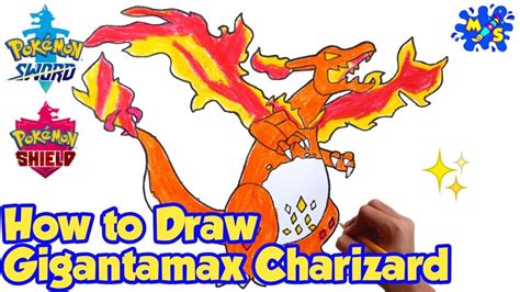 How To Draw Gigantamax Charizard Pokemon Drawing Animals Youtube | Images and Photos finder