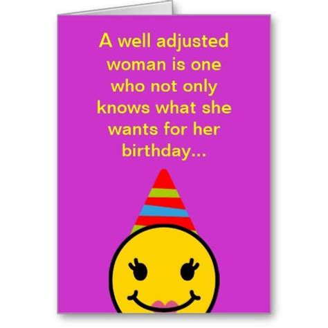 Funny Sister Birthday Card Joke Cute Purple | Zazzle.com | Sister ...