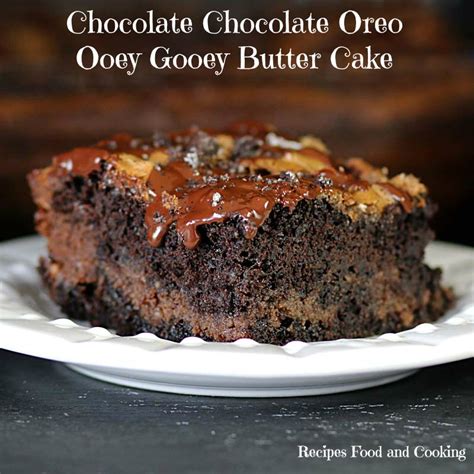 Chocolate Chocolate Oreo Ooey Gooey Butter Cake - Recipes Food and Cooking