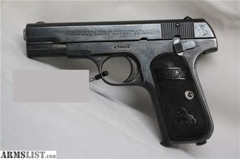 ARMSLIST - For Sale: Colt Automatic Calibre 32 Rimless Smokeless Pistol